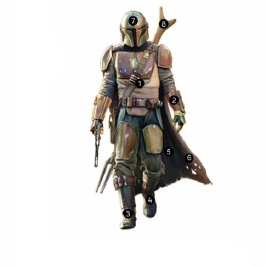 The Mandalorian Peel and Stick Giant Wall Decals