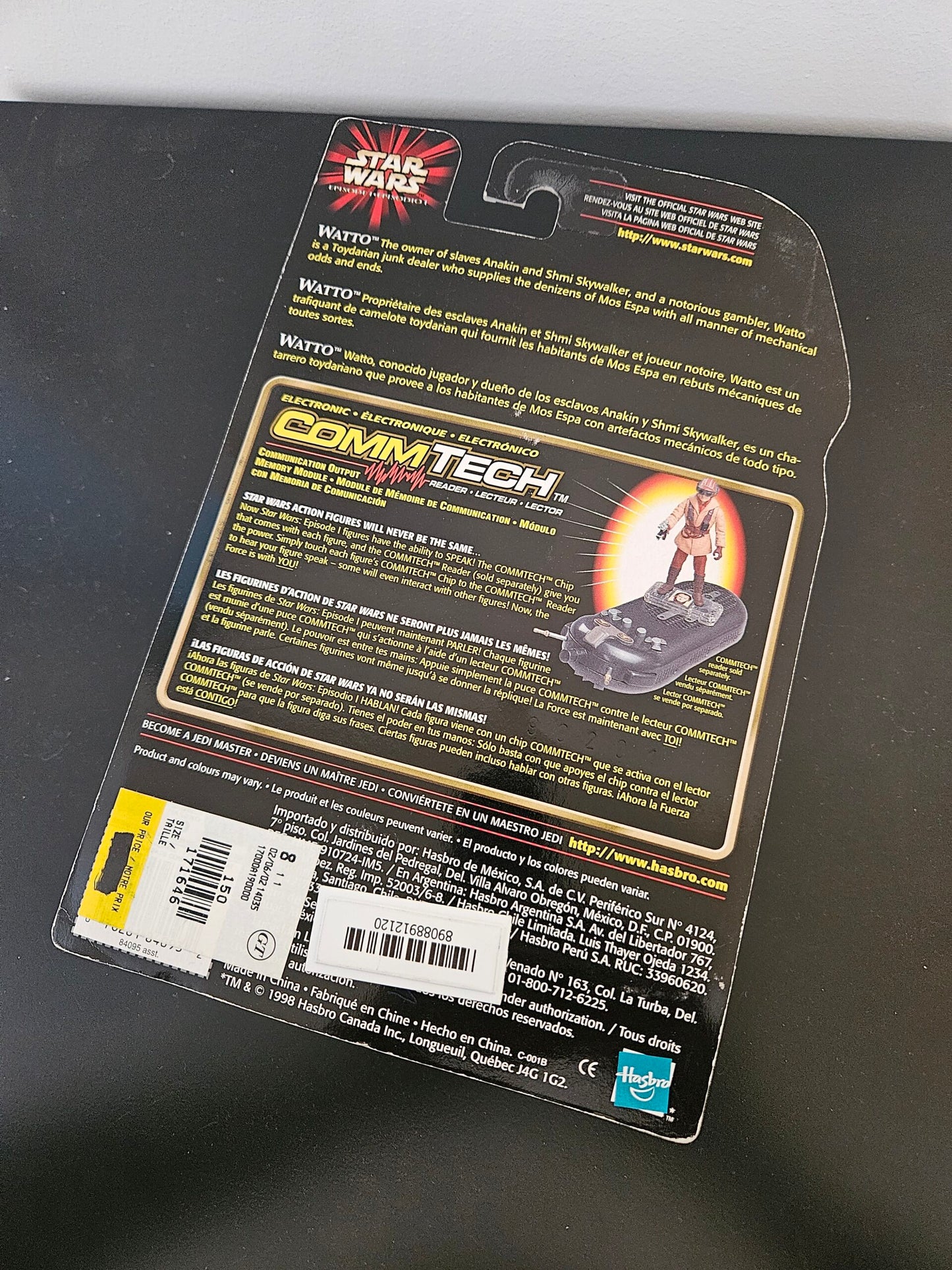 Star Wars Episode I – Watto 3.75" Figure w/ Datapad & CommTech Chip (English) (UPC: 076281840932)