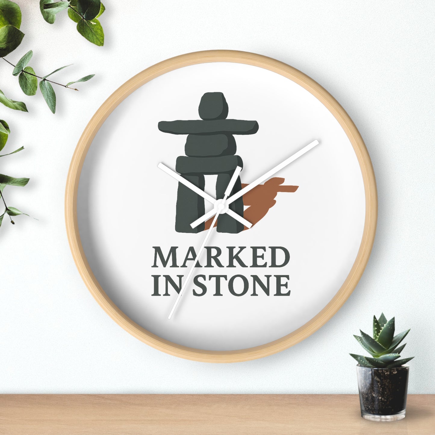 Inukshuk Wall Clock