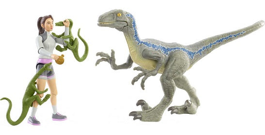 Jurassic World Camp Cretaceous – Yaz & Velociraptor “Blue” Human & Dino Pack (UPC: 194735005468)