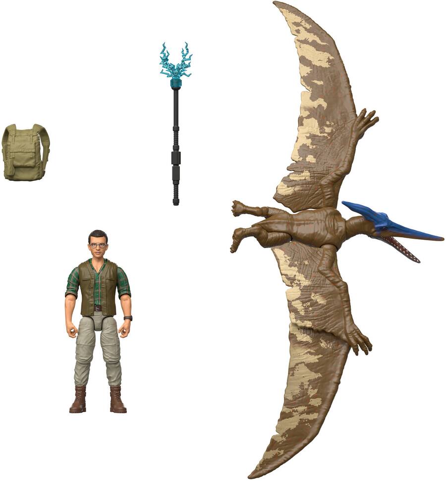 Jurassic World Rebirth Dr. Henry Loomis & Pteranodon