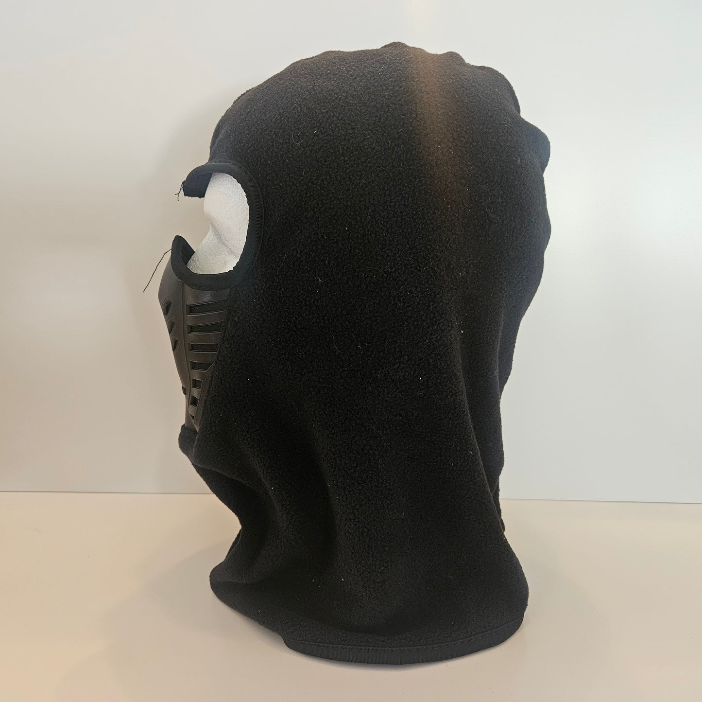 Black Thermal Fleece Full Face Coverage Hood