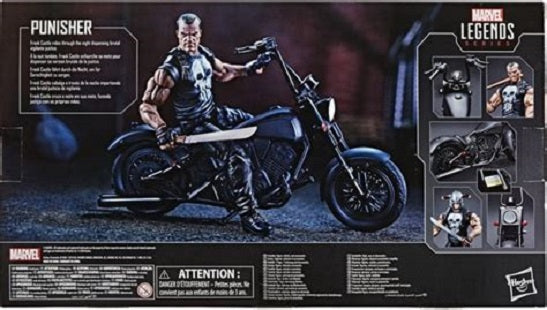 Marvel Legends Series – The Punisher Figura de acción de 6 pulgadas con motocicleta (UPC: 5010993733453)