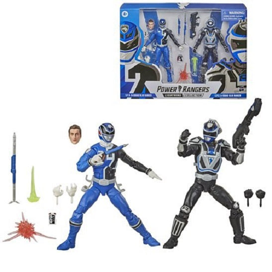 Power Rangers Lightning Collection – S.P.D. Squad B Blue Ranger vs Squad A Blue Ranger 2-Pack (UPC: 5010993774357)