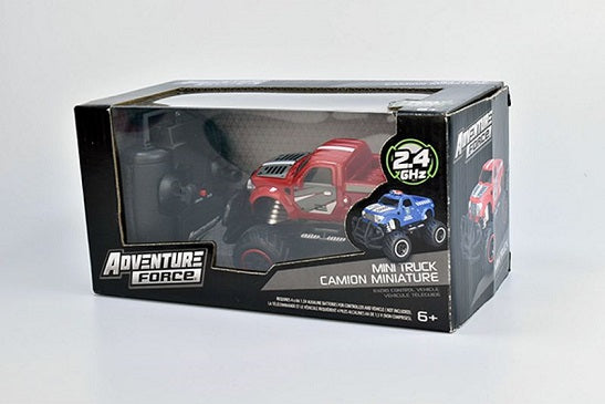 RC Mini Truck – Racer (Red) 1:64 Scale • 2.4 GHz Remote Control (UPC: 628915834796)