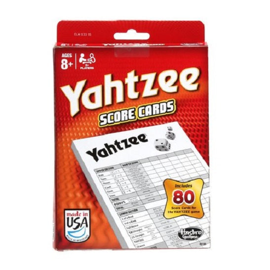 Yahtzee Score Cards Refill Pack (UPC: 630509329083)