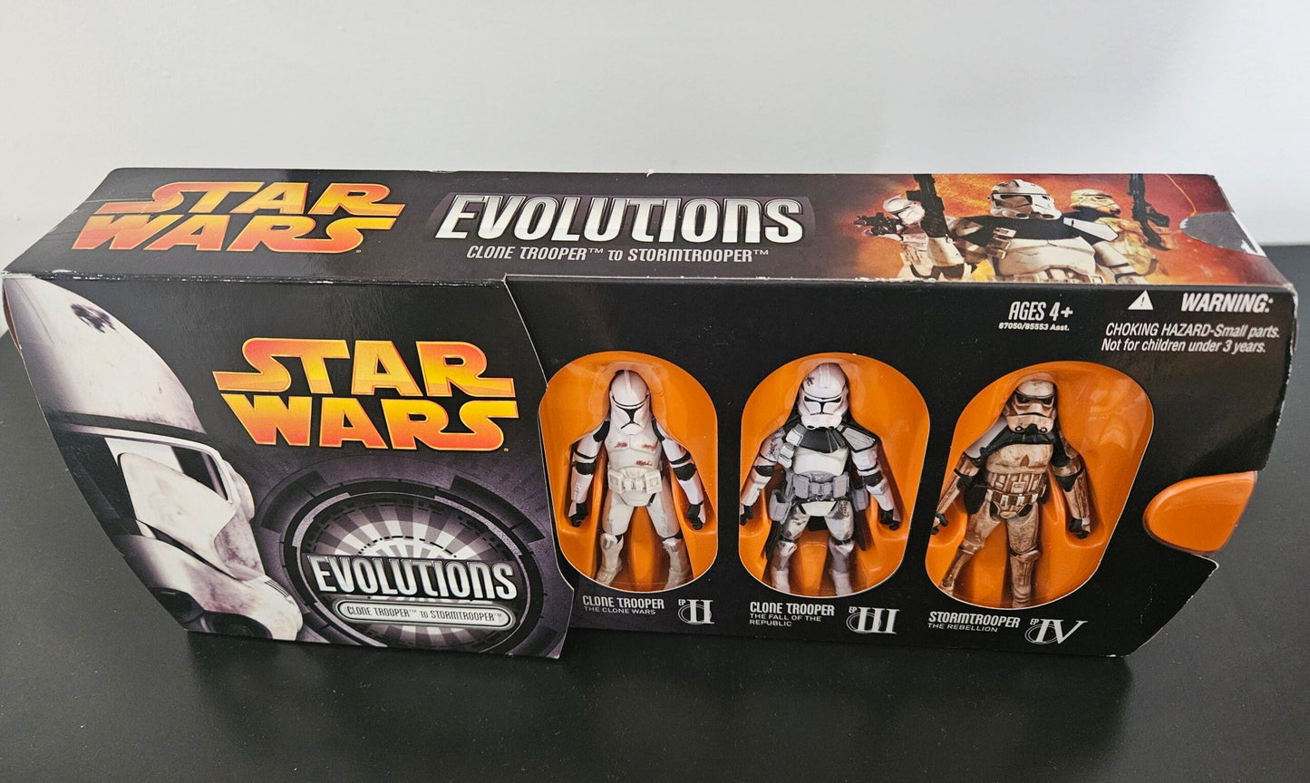Star Wars – Evoluciones: De Soldado Clon a Soldado de Asalto, Set de 3 Figuras (UPC: 653569133797)