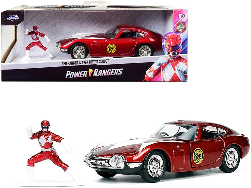 Mighty Morphin Power Rangers – Toyota 2000 GT & Red Ranger Nano Figure (UPC: 801310330746)