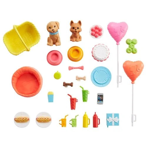 Barbie & Chelsea Puppy Picnic Party Playset (UPC: 887961867442)