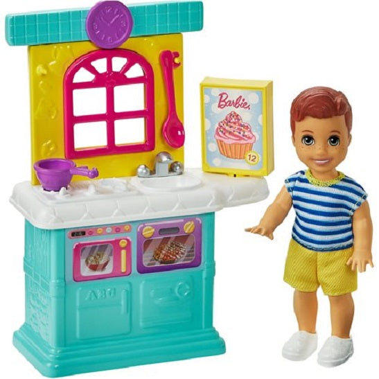Barbie Skipper Babysitters Inc. Kitchen Boy Storytelling Pack (UPC: 887961909371)