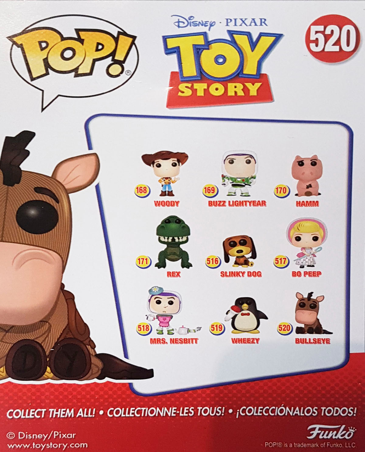 Toy Story – Bullseye Pop! Vinyl Figure (UPC: 889698370134)