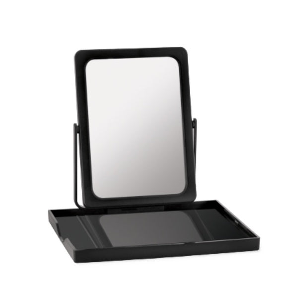 Mary Kay Folding Travel Makeup Mirror with Tray Stand & Mesh Bag