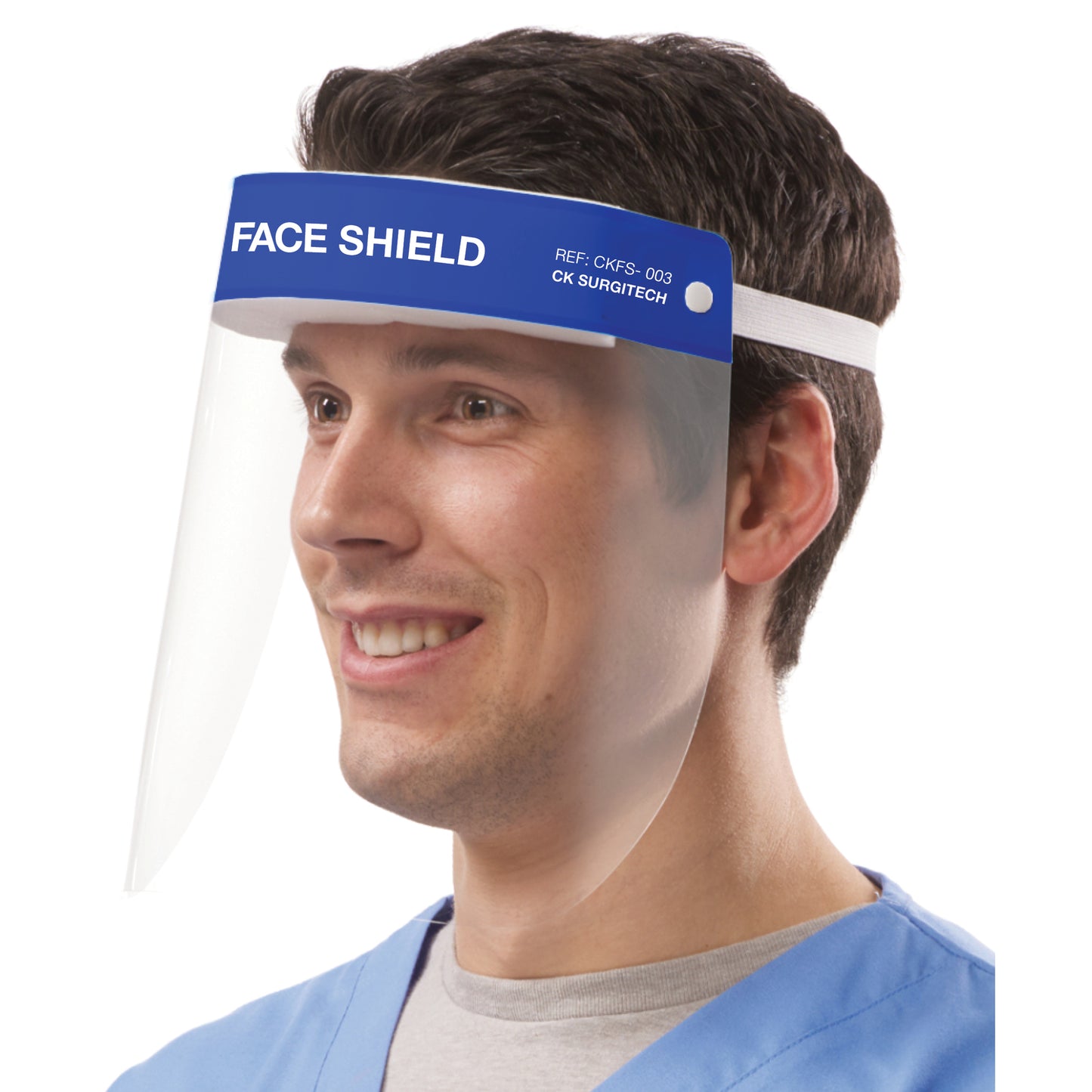 Protector facial desechable de protección contra salpicaduras directas