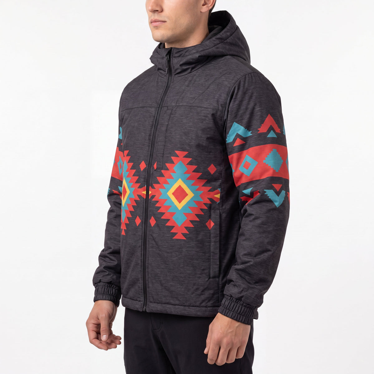 Sunrise Peaks Windbreaker(Black)-4