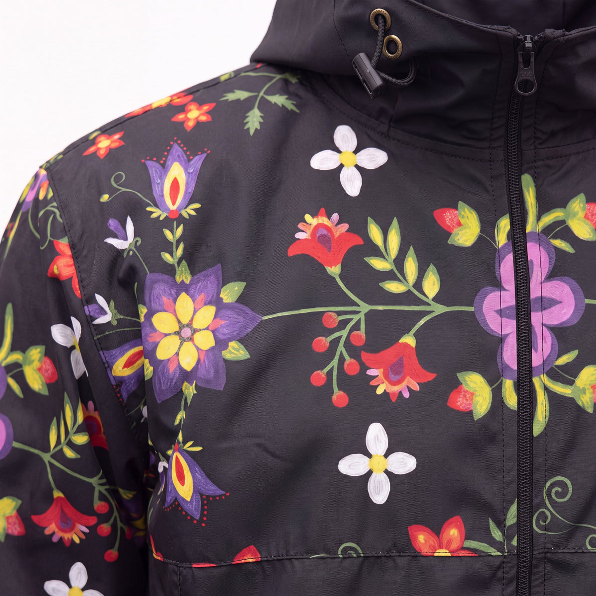 Midnight Bloom Windbreaker
