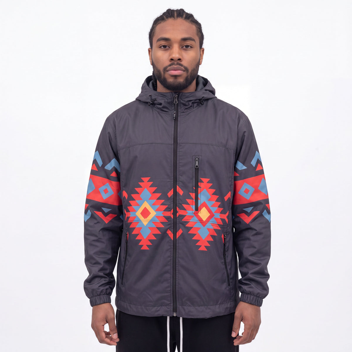 Sunrise Peaks Windbreaker(Black)