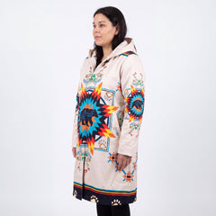 Courage bear Long Coat (white)-2
