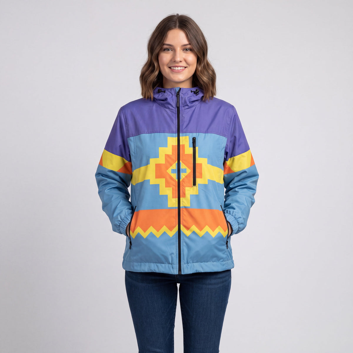 Purple Horizon Windbreaker-1