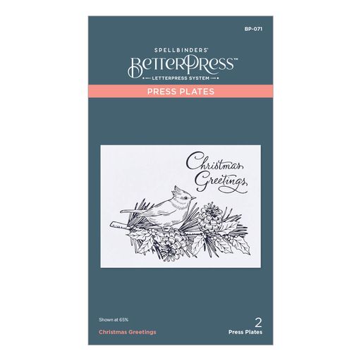 Christmas Greetings Press Plate from the BetterPress Christmas Collection-1