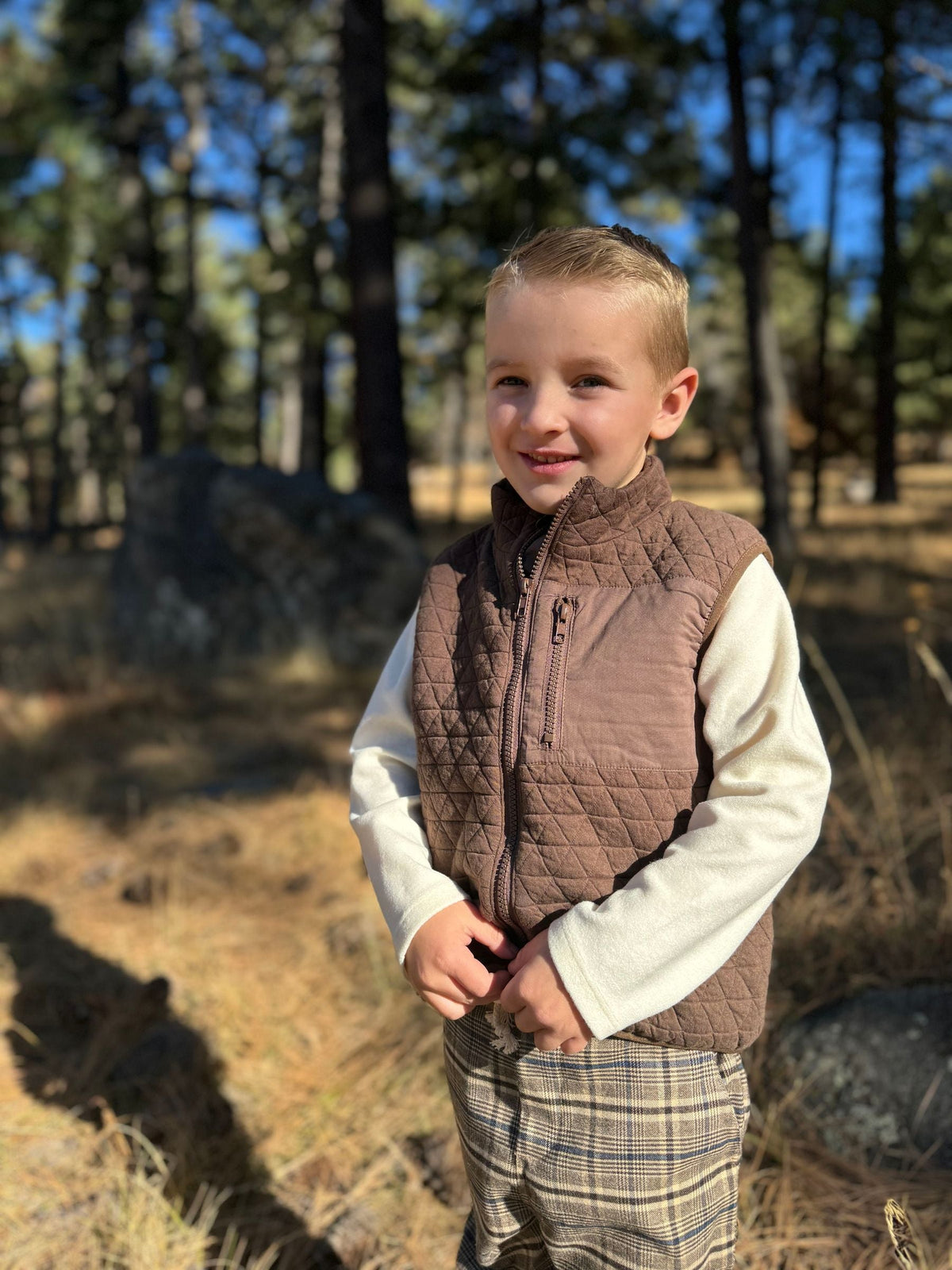 Hunter Vest | Brown | Me & Henry-3