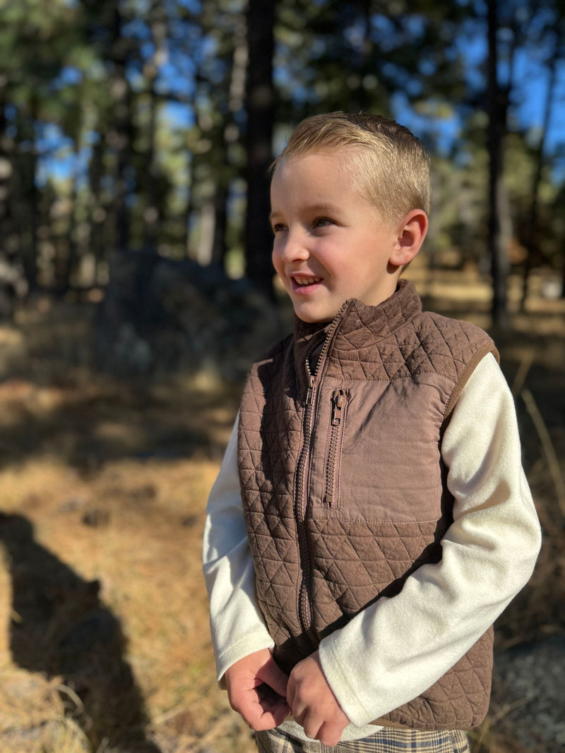 Hunter Vest | Brown | Me & Henry-2