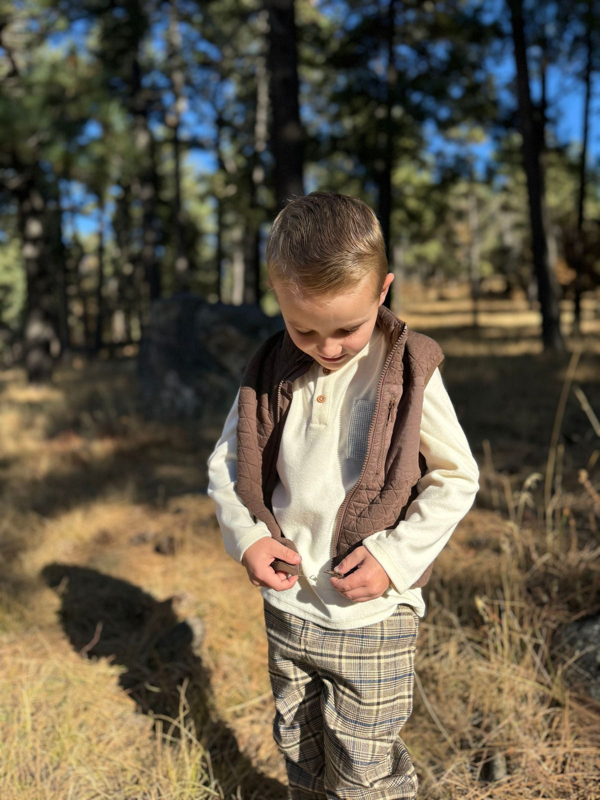 Hunter Vest | Brown | Me & Henry-4