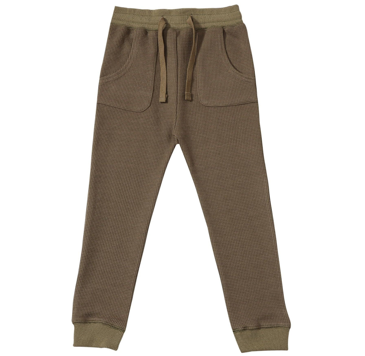 Wes Waffle Pant | Olive | Me & Henry-1