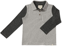 Troy Polo | White & Black | Me & Henry-1
