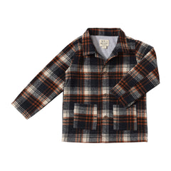 Adobe Shacket | Black & Brown Plaid | Me & Henry-1