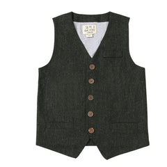 Victor Vest | Green Tweed | Me & Henry-1