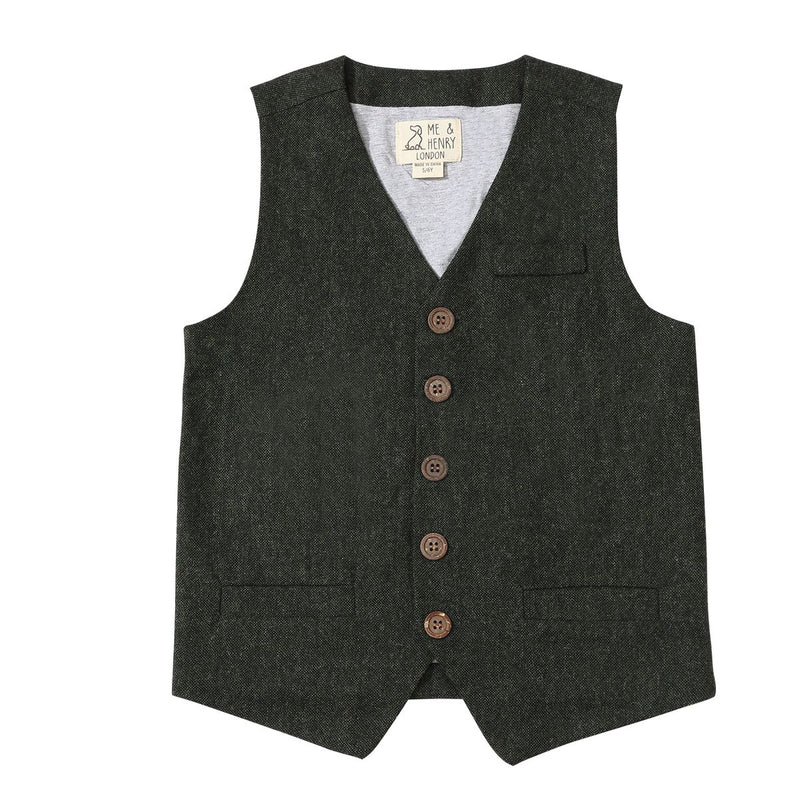 Victor Vest | Green Tweed | Me & Henry-1