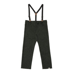 Marcus Pants with Suspenders | Green Tweed | Me & Henry-1