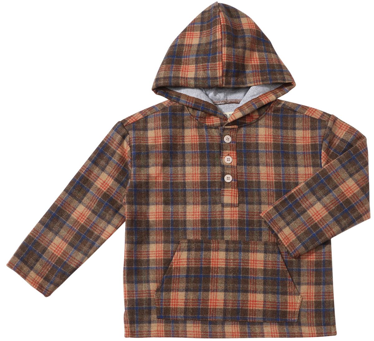 Rancho Jacket | Beige & Brown Plaid | Me & Henry-1