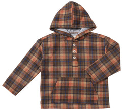 Rancho Jacket | Beige & Brown Plaid | Me & Henry-1