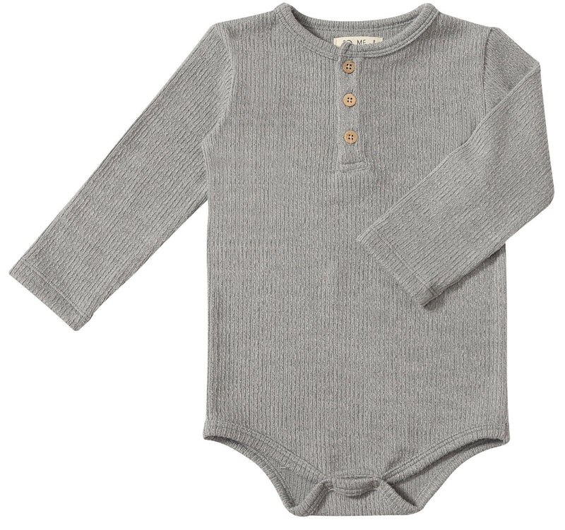 Aynor Henley Onesie | Grey | Me & Henry-1