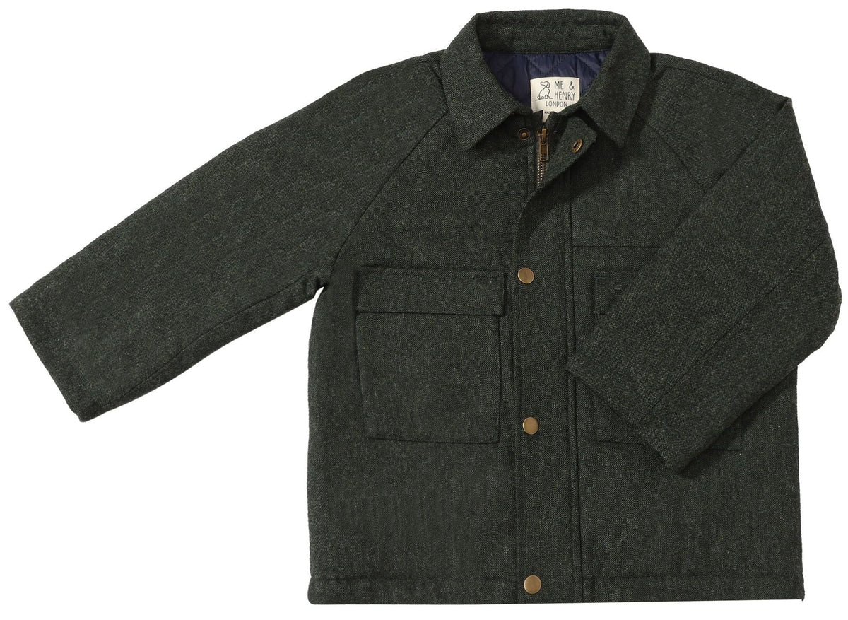 Tweedy Jacket | Green Tweed | Me & Henry-1