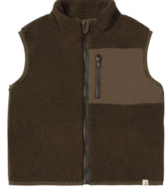 Gilt Sherpa Vest | Olive | Me & Henry-1