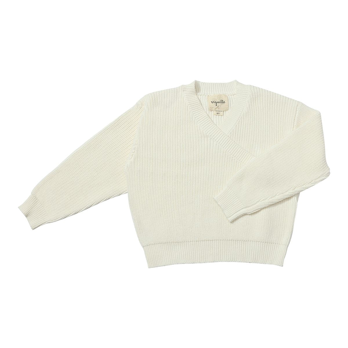 Zoe Sweater | Ivory Knit | Vignette-2