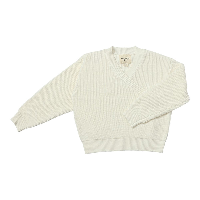 Zoe Sweater | Ivory Knit | Vignette-2