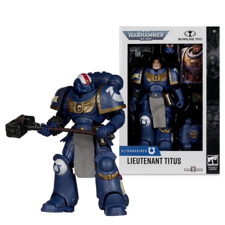 Warhammer 40,000: Space Marine 2 Ultramarines Lieutenant Titus Action Figure-1