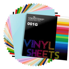 TeckWrap 0001G Glossy Sheet Pack (21 PCS - Adhesive Vinyl)-1