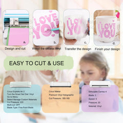 TeckWrap Glossy Adhesive Vinyl - Sweet Pink | Ideal for Art Projects, Decals, and More!-2