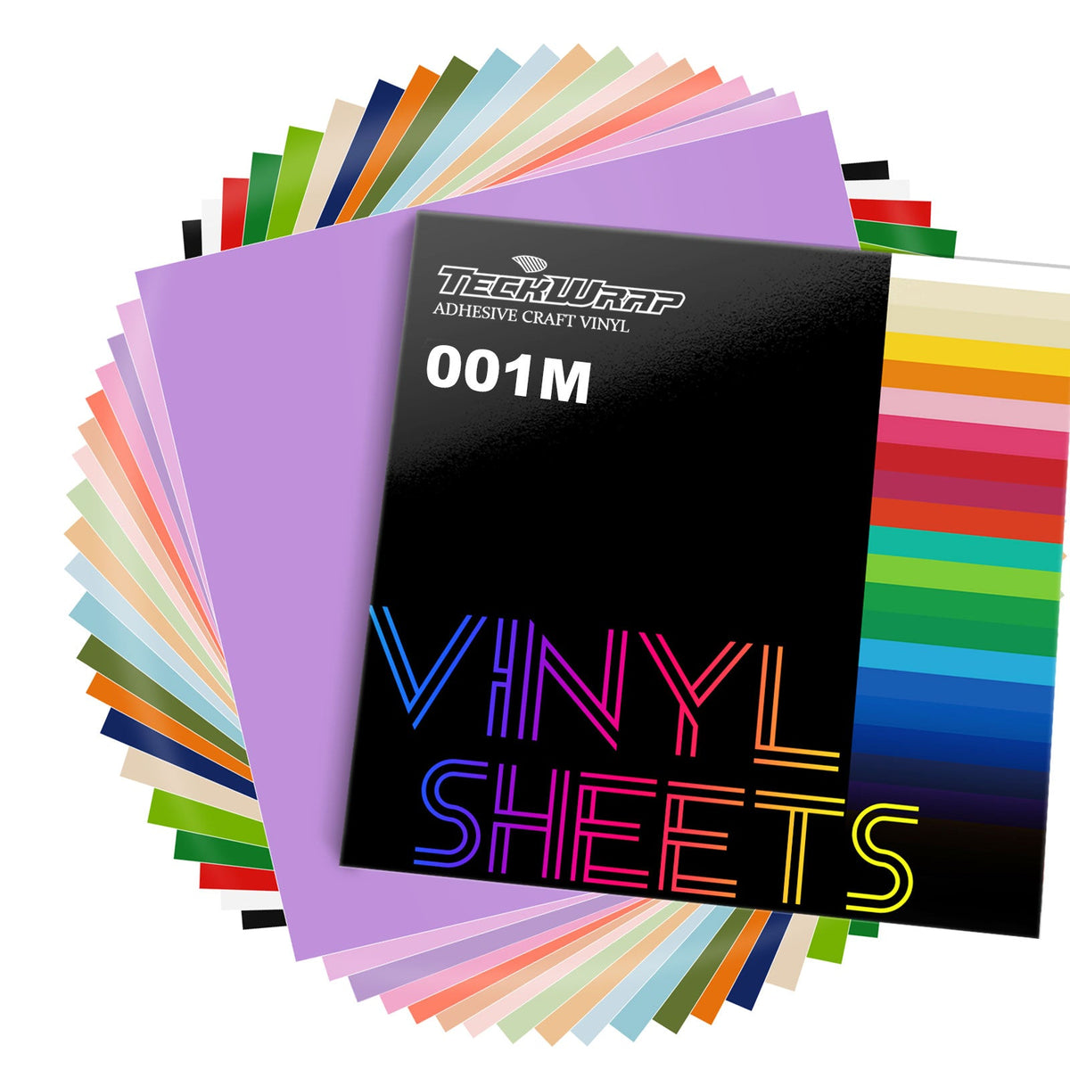 TeckWrap 0001M Matte Sheet Pack (21 PCS - Adhesive Vinyl)-1