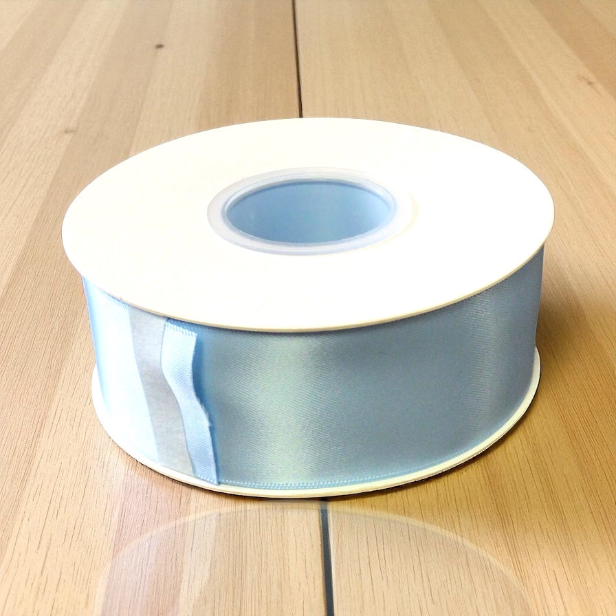 Satin Ribbon Double Face-Sky Blue #308-3.8 cm Wide