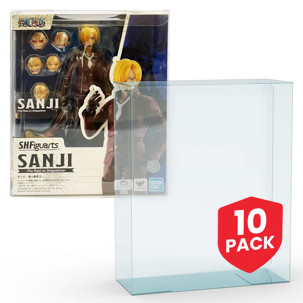 Transparent EVORETRO PET Display Case Protector for SH Figuarts Sanji Figure-1