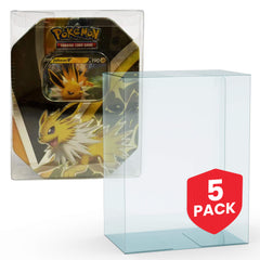EVORETRO Display Case Protector for Pokemon Medium tin 11.7x7.5x15.4 PET Pack of 5-1