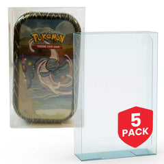 EVORETRO Display Case Protector for Pokemon Small tin 8x2.8x12.5 PET Pack of 5-1