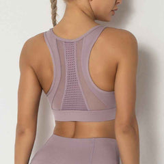 Women’s Breathable Mesh Sports Vest – Workout & Fitness Activewear Top-2