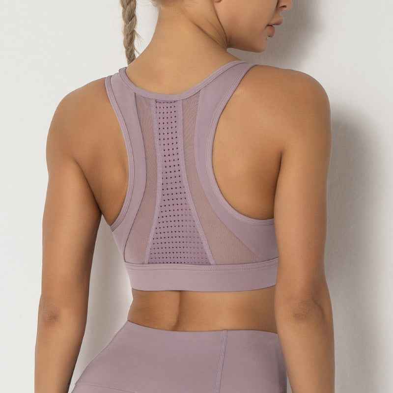 Women’s Breathable Mesh Sports Vest – Workout & Fitness Activewear Top-2