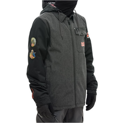 686 x Iron Maiden Insulated Battle Jacket - Grey/Black-2